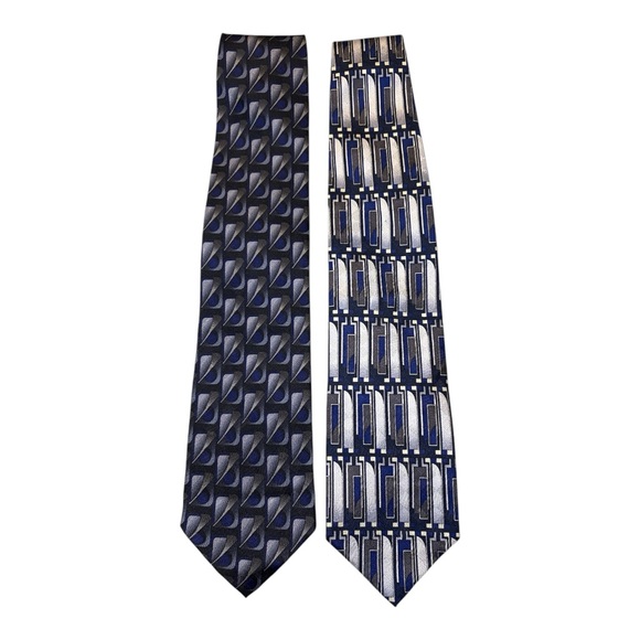 Louis Roth Two Silk Handmade Neckties 2 Ties - Picture 1 of 4